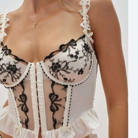 For Love & Lemons Bow Time Bustier - Picture 3 of 4